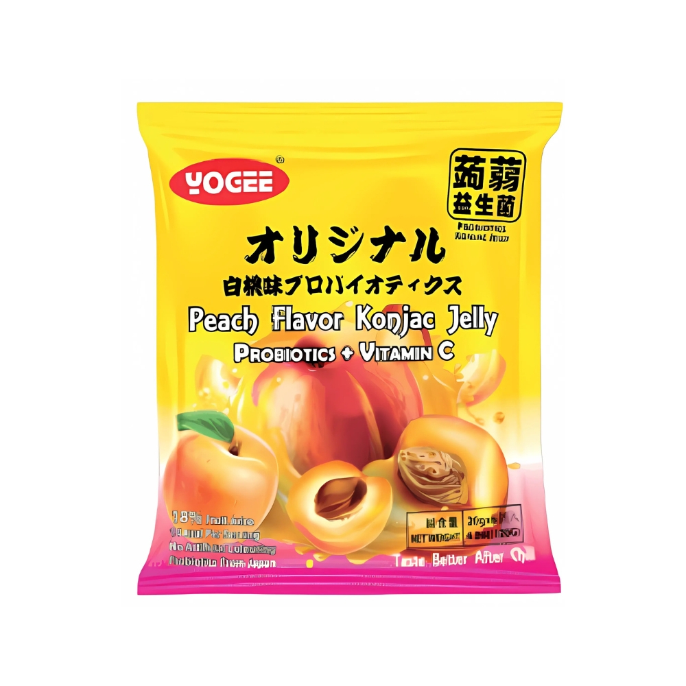 Thạch Konjac Probiotic hương vị đào/trái cây hỗn hợp 120g
