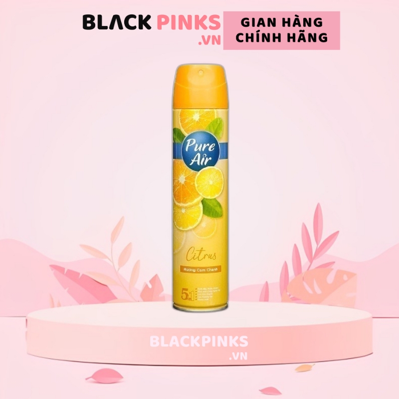 Xịt phòng hương nước hoa Pure Air hương phấn/hoa hồng/anh đào/lavender/cam chanh/ 280ml