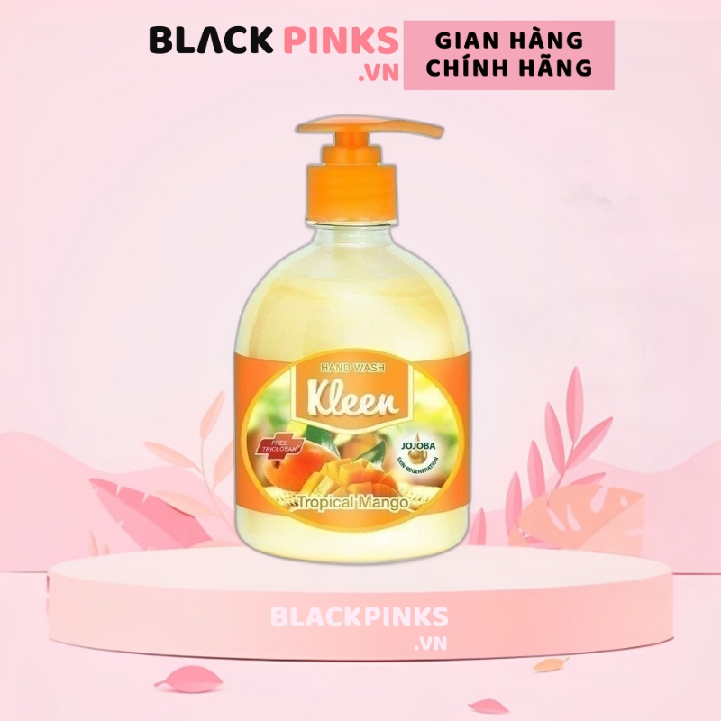 Nước rửa tay Kleen 500ml hương đào/xoài/trà xanh/oải hương