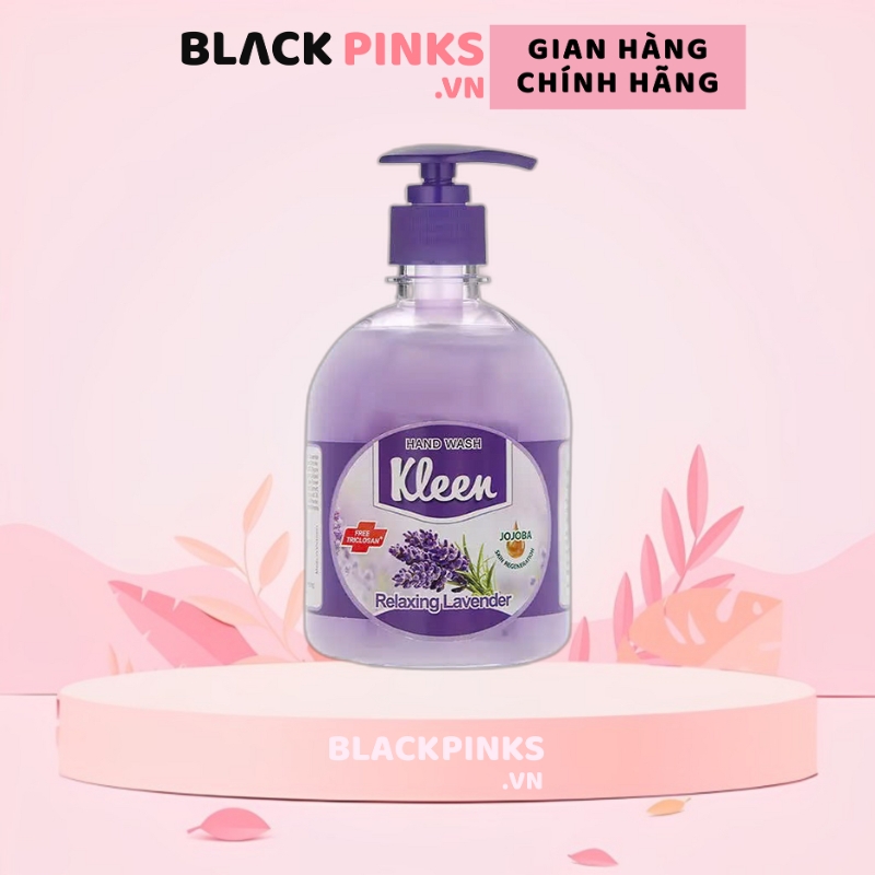 Nước rửa tay Kleen 500ml hương đào/xoài/trà xanh/oải hương