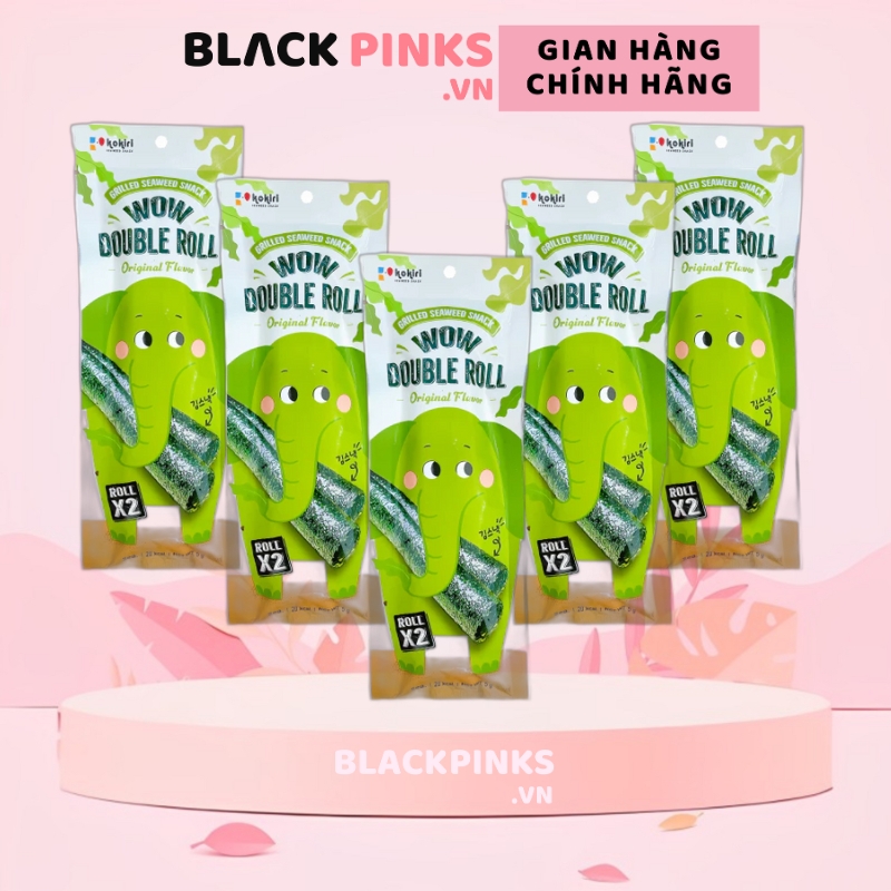 Combo 5 gói snack rong biển Kokiri con voi vị cay/bơ mật ong/truyền thống 5g
