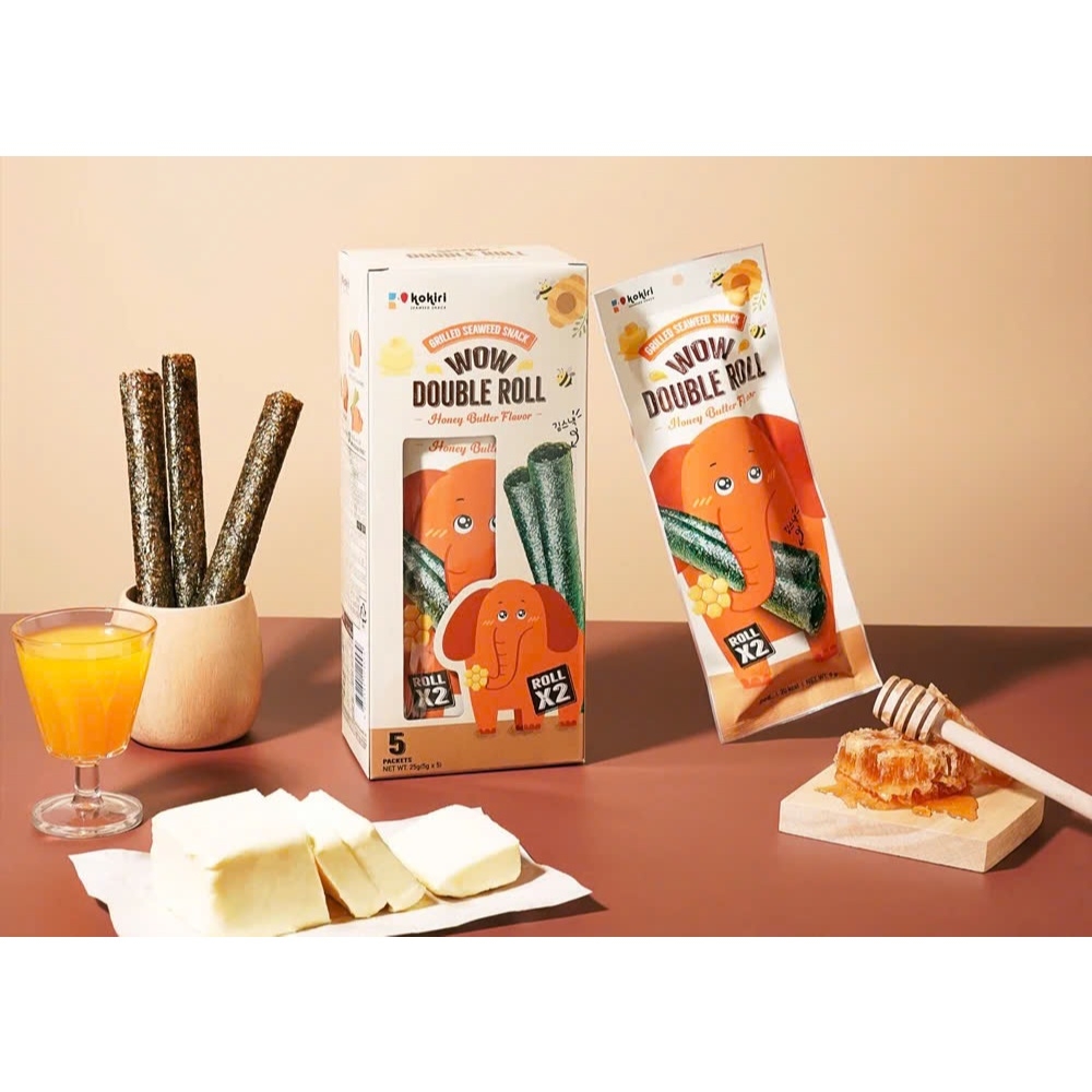 Snack rong biển Kokiri con voi vị truyền thống/cay/bơ mật ong 25g