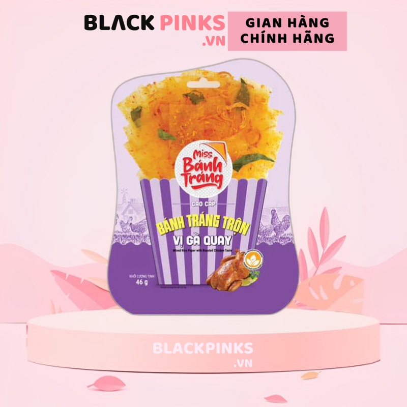 Miss Bánh tráng trộn Vina Snack vị sa tế bò/sa tế tôm/rong biển/gà quay 40/46g