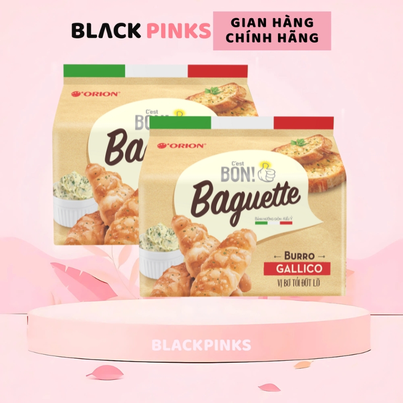 Bánh mì nướng kiểu Ý Orion C'est Bon Baguette vị bơ tỏi đút lò 180g