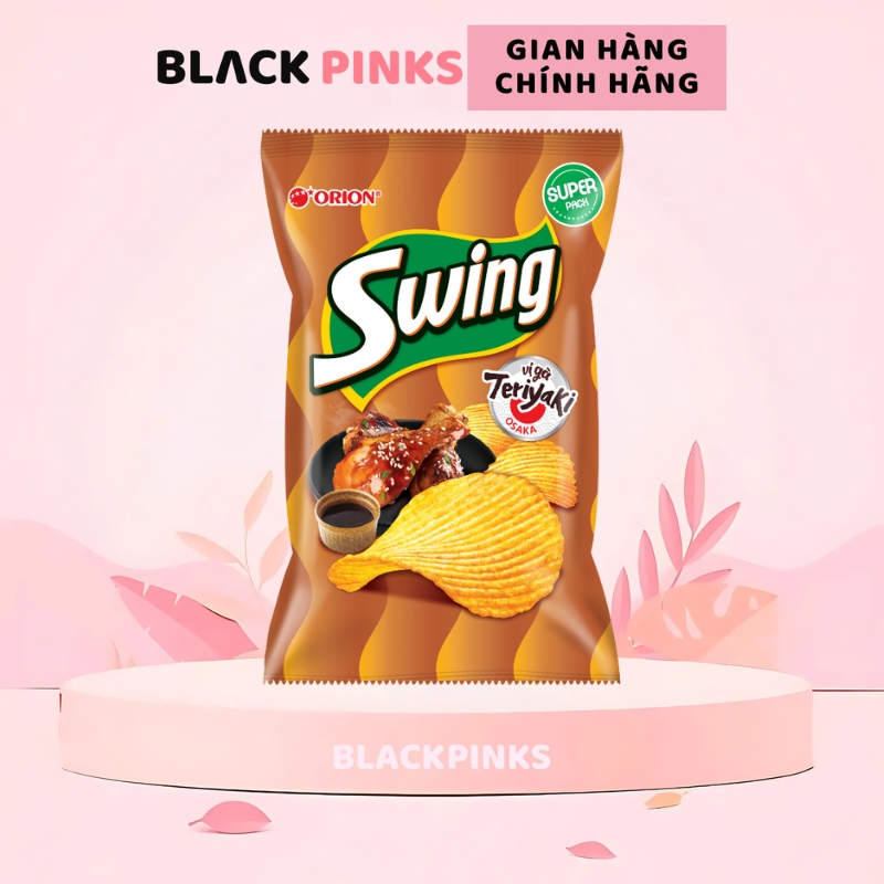 Snack khoai tây Swing vị bít tết New York, gà Teriyaki Osaka, phô mai 2 lớp, bò nướng 32/60/108g