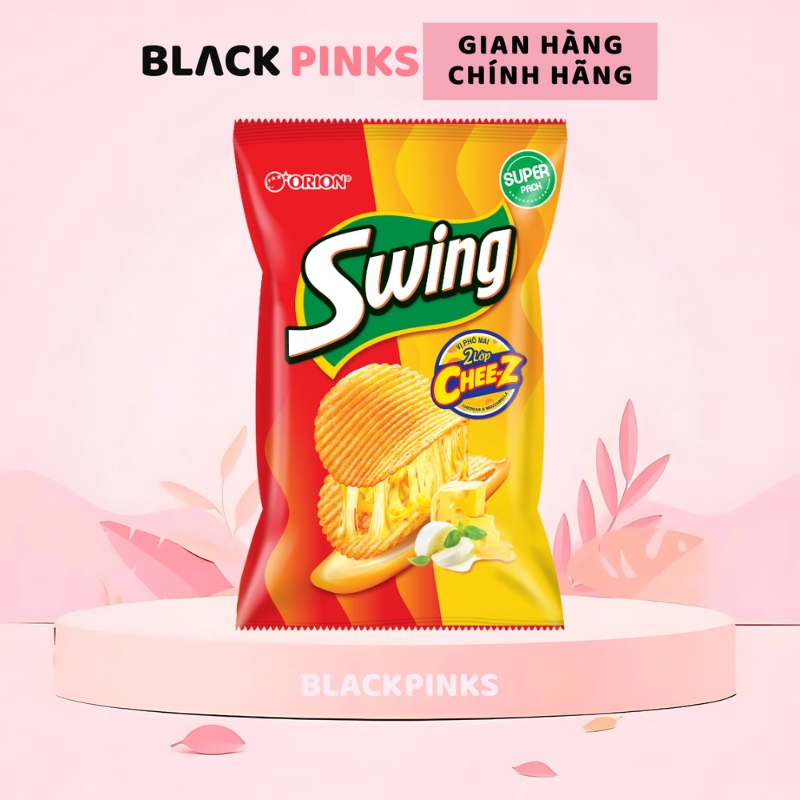 Snack khoai tây Swing vị bít tết New York, gà Teriyaki Osaka, phô mai 2 lớp, bò nướng 32/60/108g