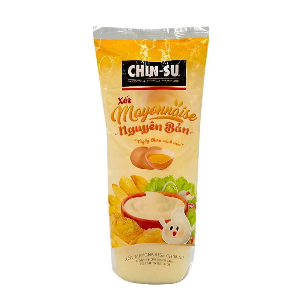 Thùng 24 chai xốt mayonaise Chin-su vị nguyên bản/tương cà/tương ớt 120g/250g
