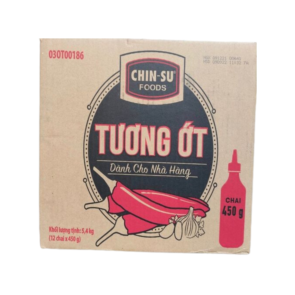 Thùng 6/12 chai tương ớt Chin-su Professional 450/2100g