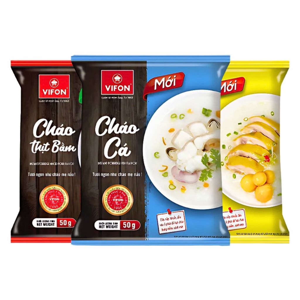 Cháo thịt bằm/gà/cá Vifon gói 50g