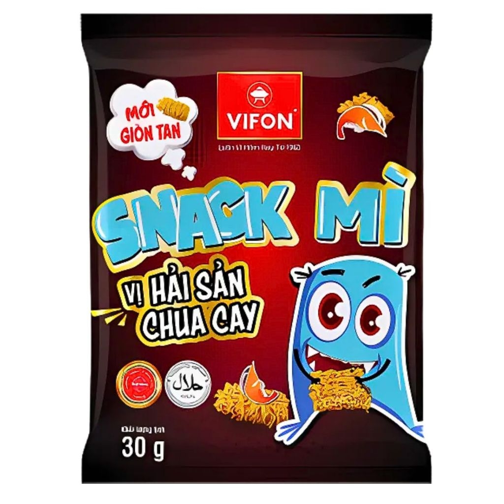 Snack mì Vifon vị bò nướng/hải sản chua cay/phô mai gói 30g