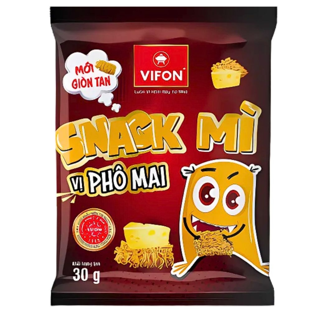 Snack mì Vifon vị bò nướng/hải sản chua cay/phô mai gói 30g