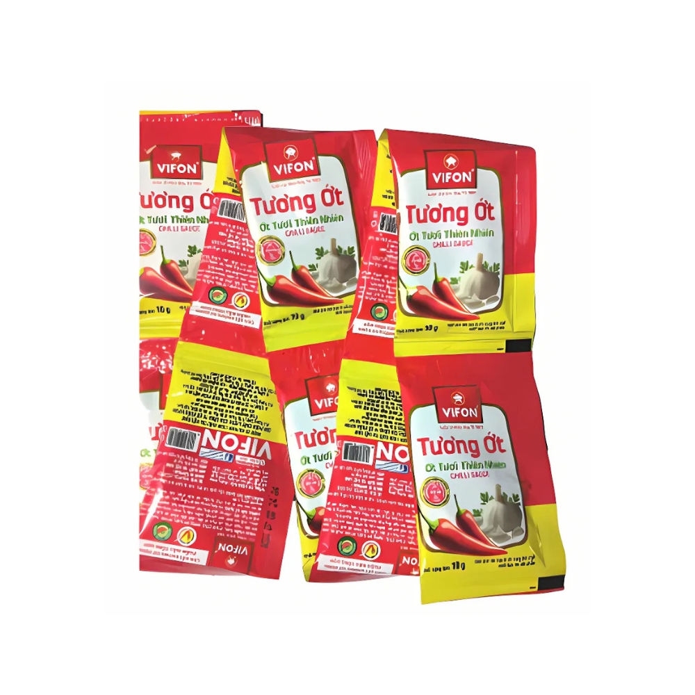 Thùng 100 dây 10 gói tương ớt Vifon gói 10g
