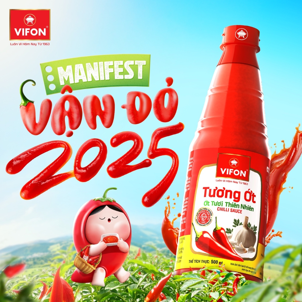 Thùng 100 dây 10 gói tương ớt Vifon gói 10g