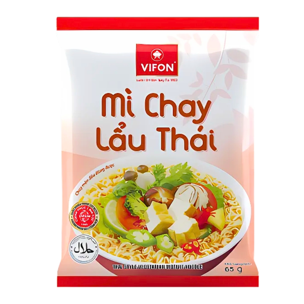 Mì chay Vifon vị rau nấm/lẩu thái gói 65g