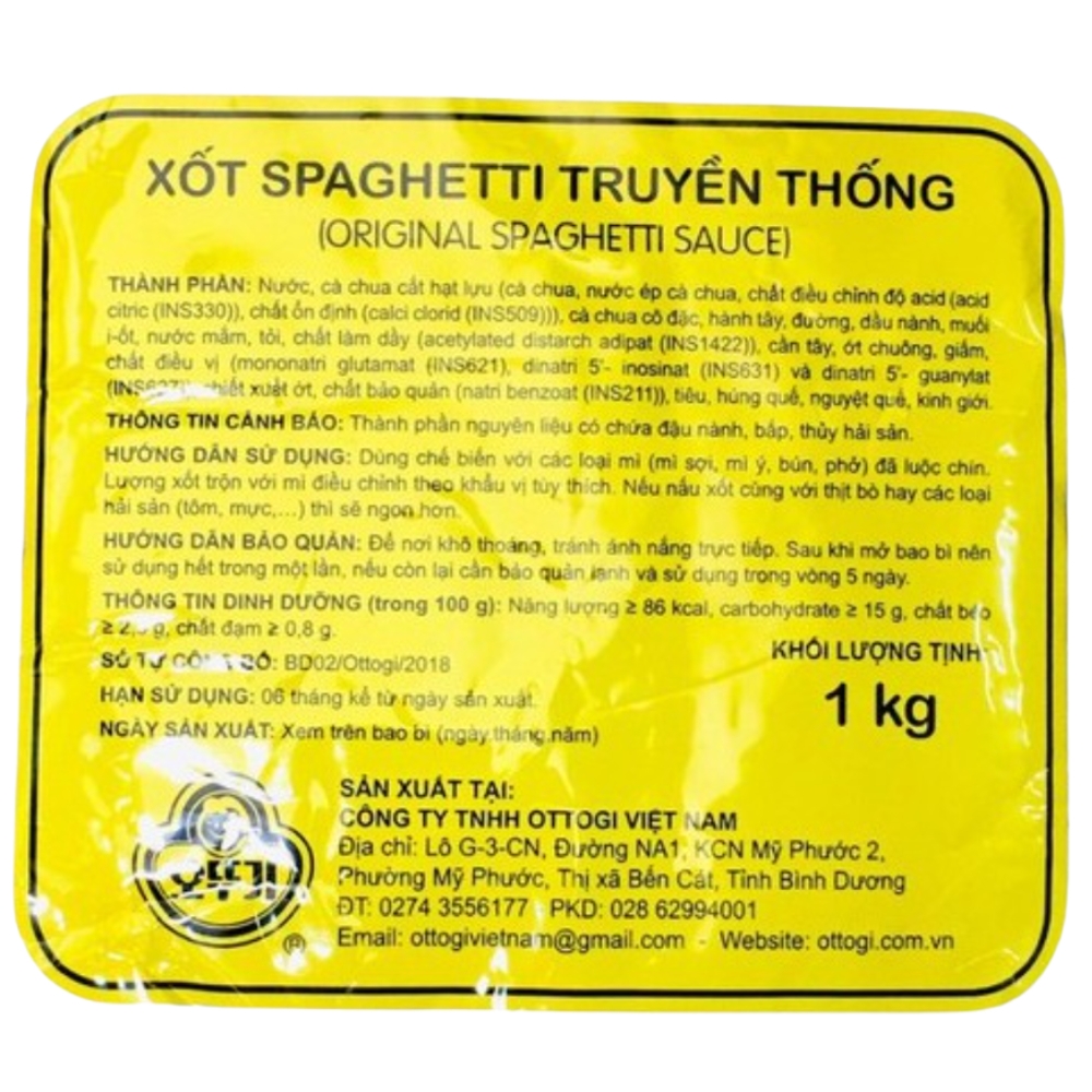 Xốt sapghetti Ottogi gói 1kg