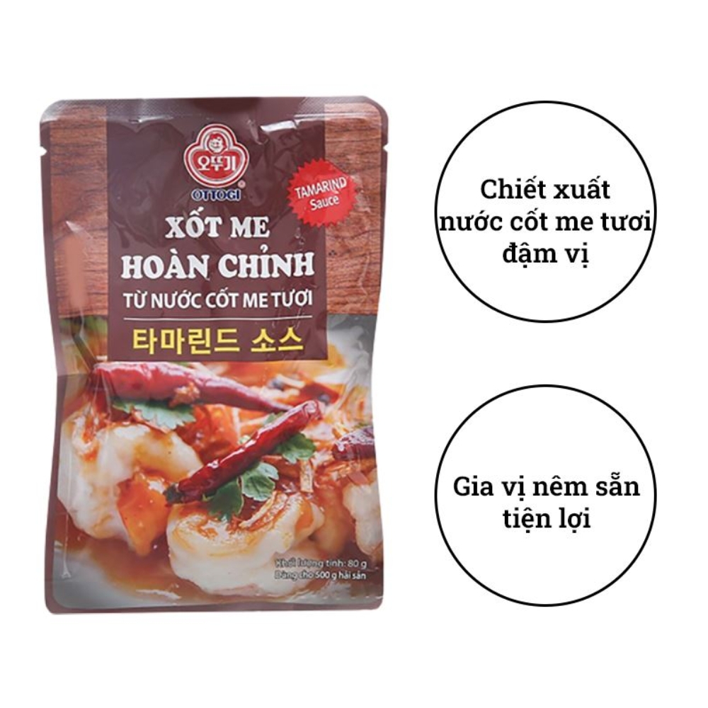 Thùng 60 gói xốt me hoàn chỉnh Ottogi 80g