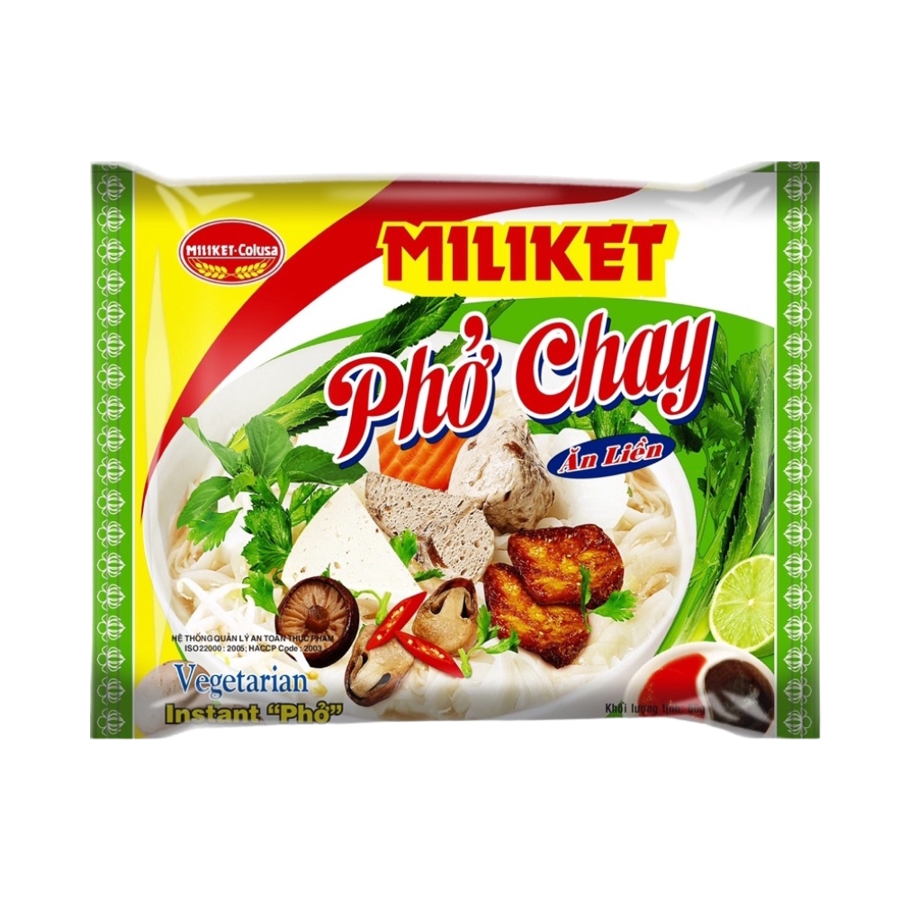 Lốc 5 gói phở Miliket chay 80g