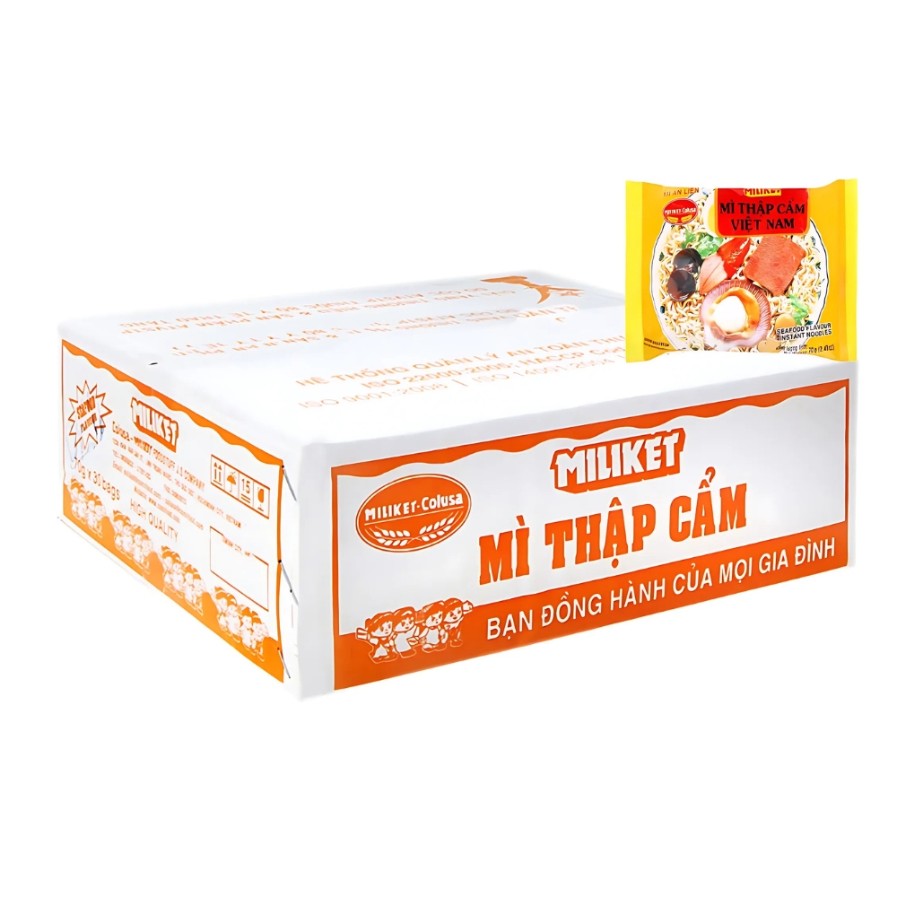 Lốc 5 gói mì Miliket thập cẩm 70g
