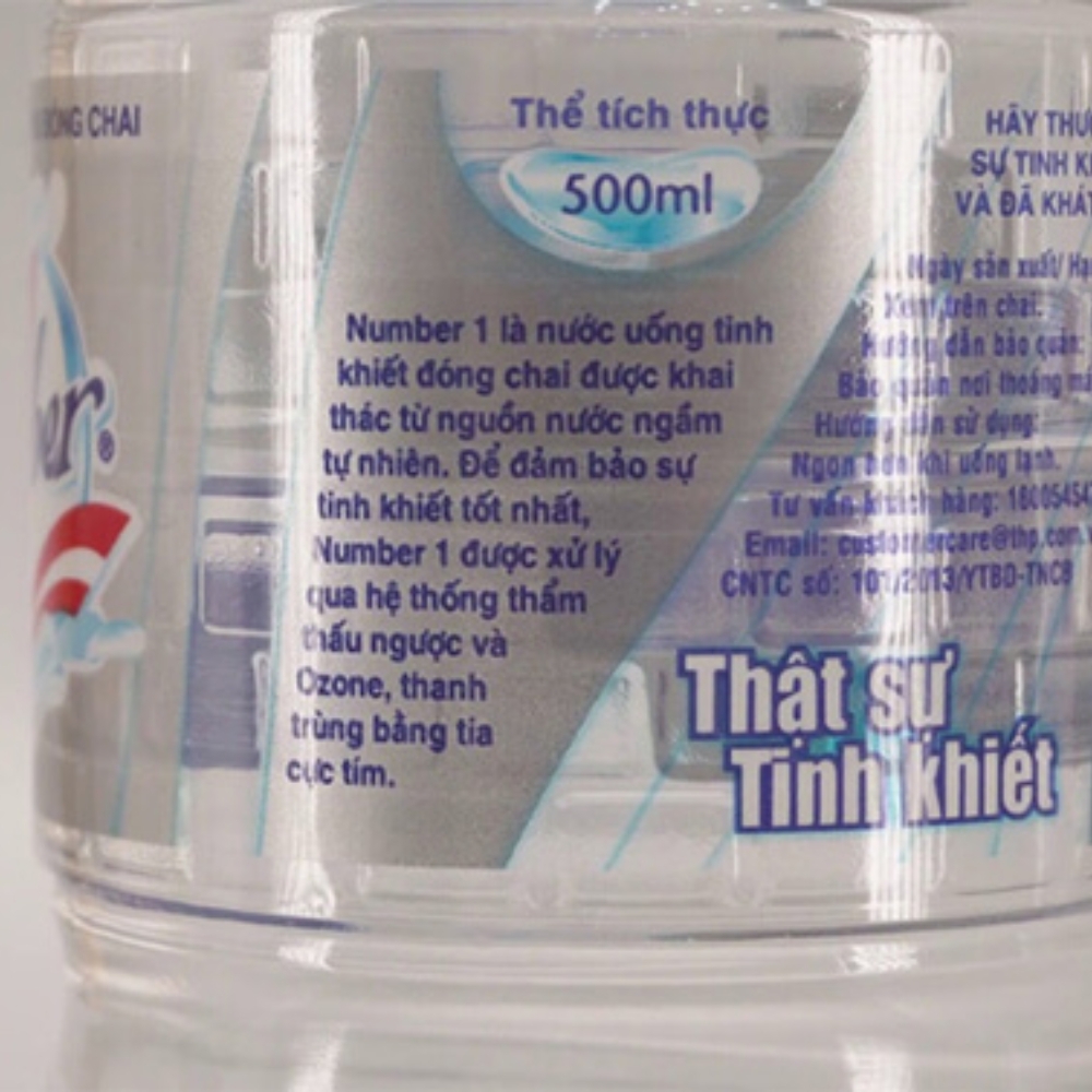 Thùng 24 chai nước suối Number1/Number One 500ml