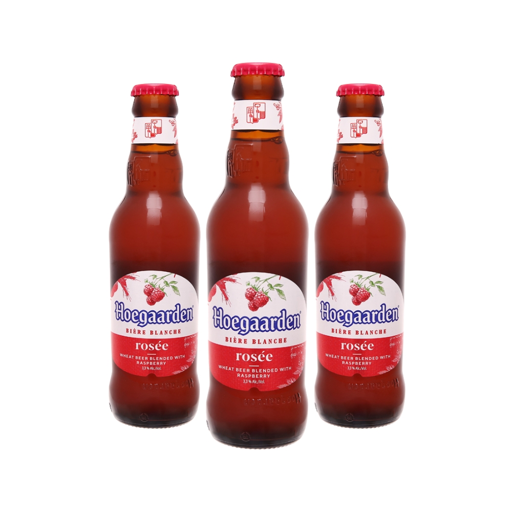 Bia Hoegaarden Peach Rosée chai 248ml-HSD 16/09/2025