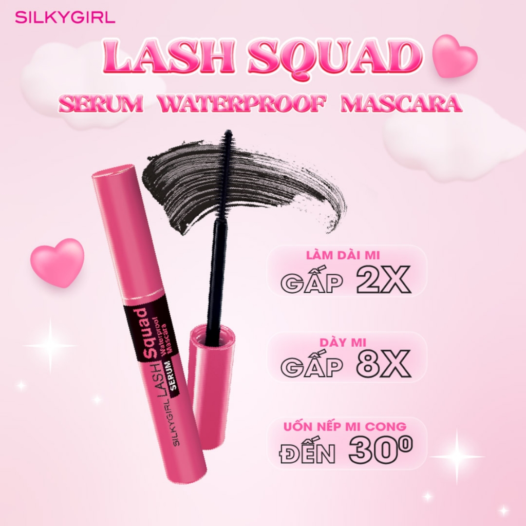 Mascara làm dài, dày và cong mi Silkygirl 4ml