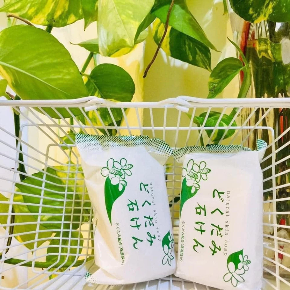 Xà phòng Chinoshio Dokudami cho mặt & toàn thân 130g