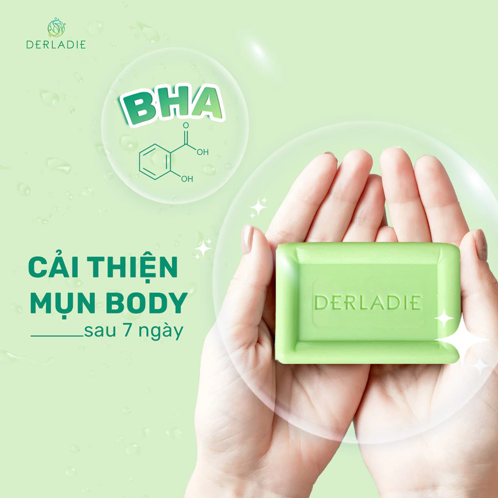 Xà phòng Derladie làm sạch và giảm mụn cơ thể 50g