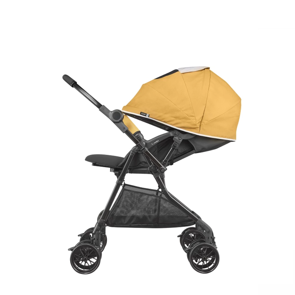 Xe đẩy Combi Neyo 4cas Compact màu xanh/vàng