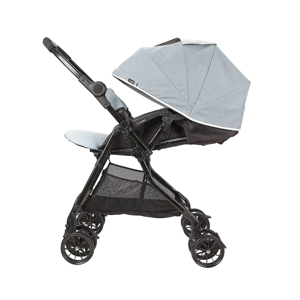 Xe đẩy Combi Neyo 4cas Compact màu xanh/vàng