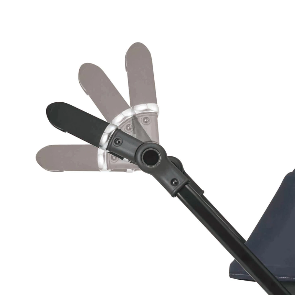 Xe đẩy Combi Sugocal Compact 4 bánh quay tự động màu đỏ/xanh navy
