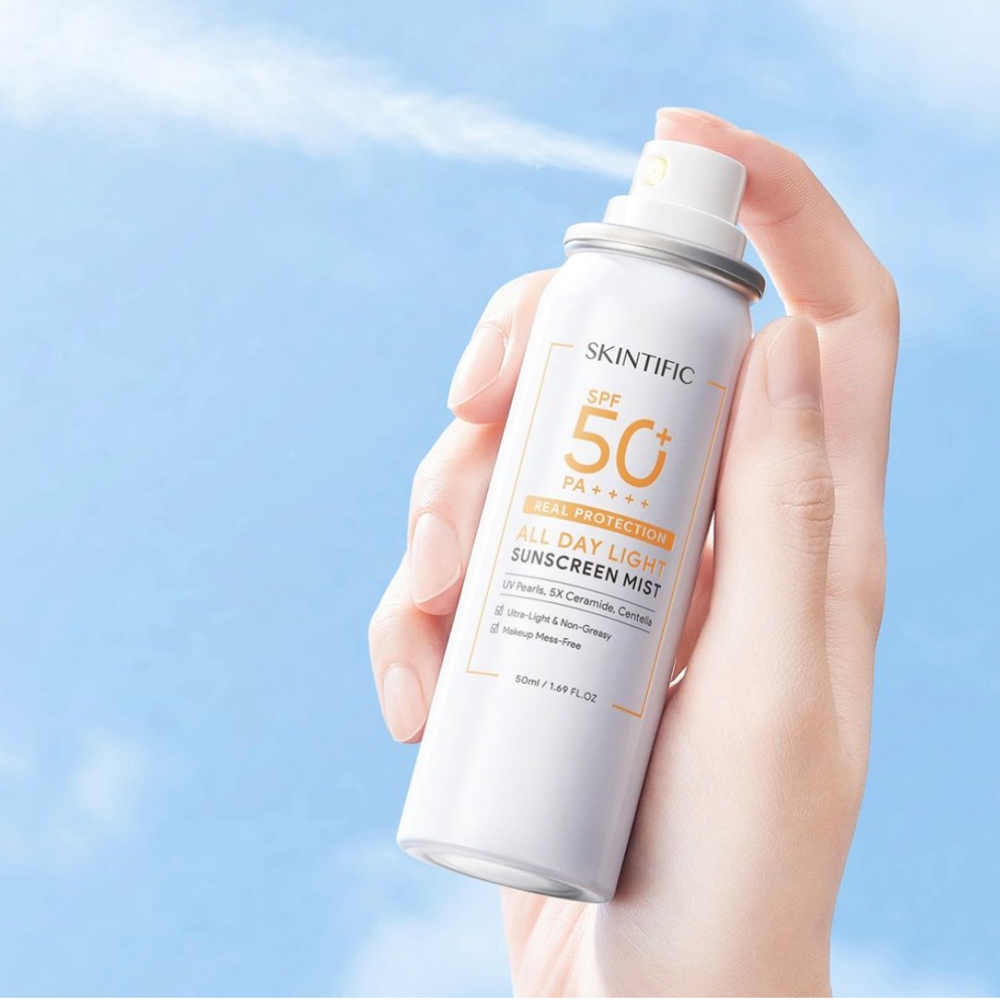 Xịt chống nắng Skintific cho mặt và cơ thể 50ml