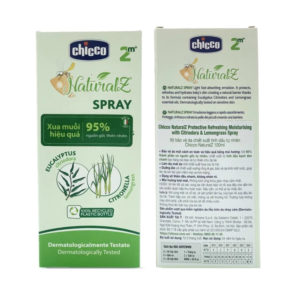 Xịt đa năng xua muỗi Chicco 100ml