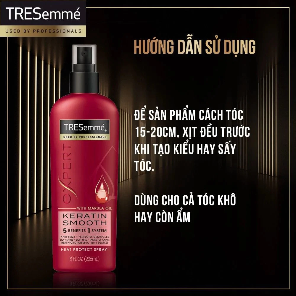 Xịt dưỡng TRESemmé bảo vệ tóc khỏi nhiệt 236ml