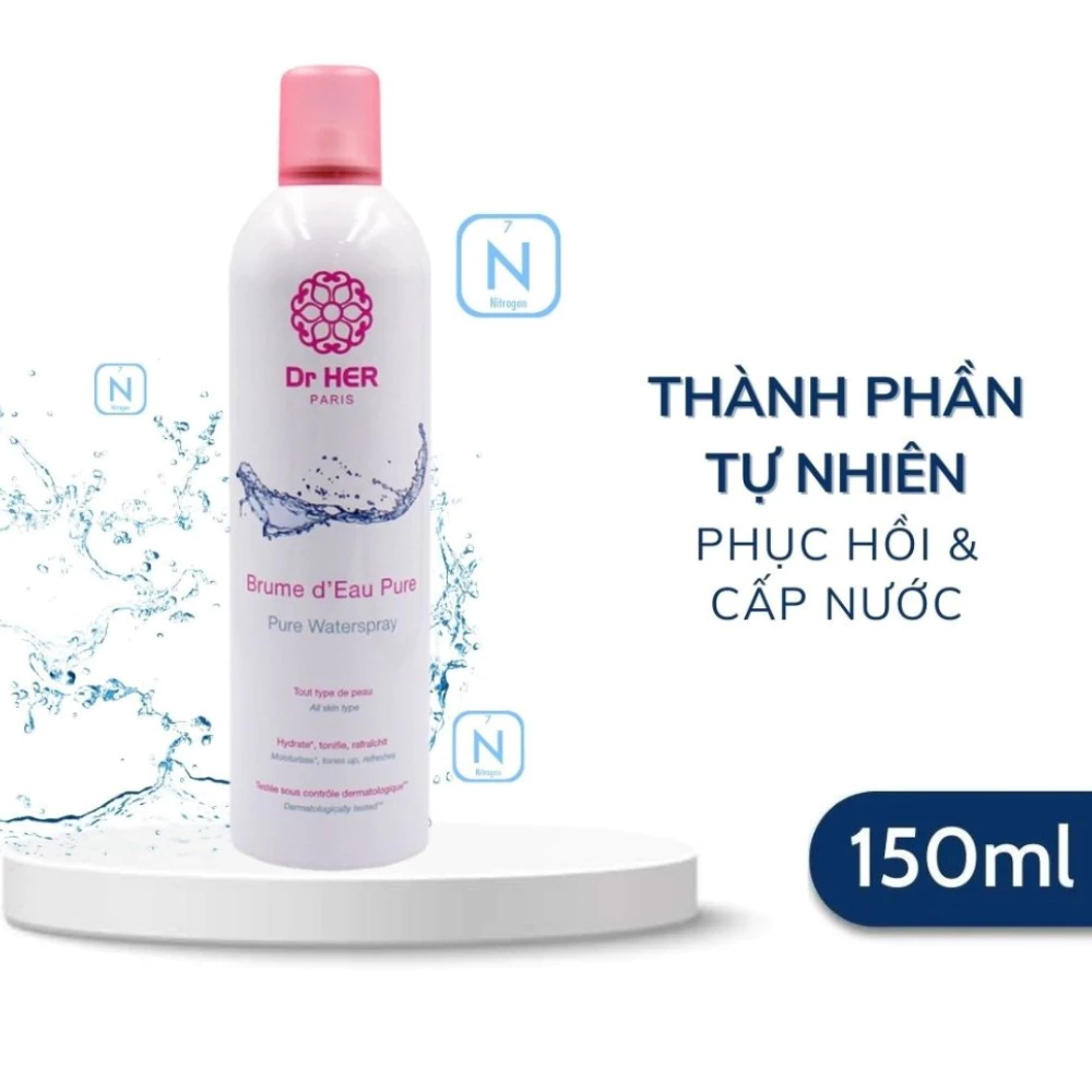 Xịt khoáng Dr Her Paris làm dịu da 150ml