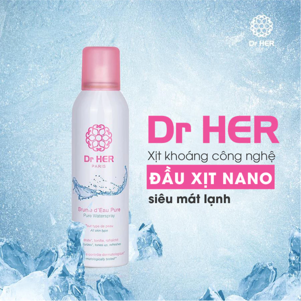 Xịt khoáng Dr Her Paris làm dịu da 150ml