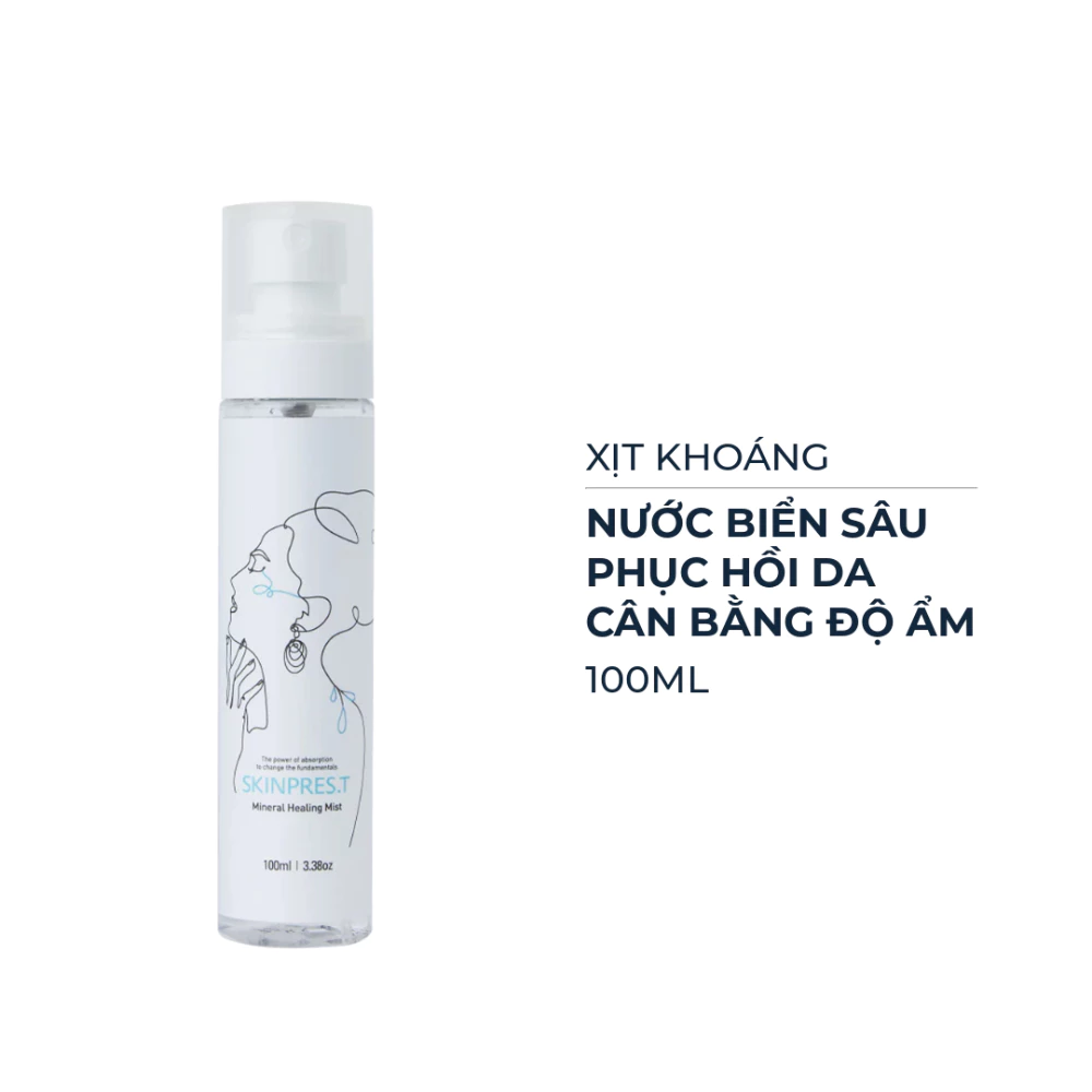 Xịt khoáng Skinpres.T phục hồi & cân bằng độ ẩm 100ml