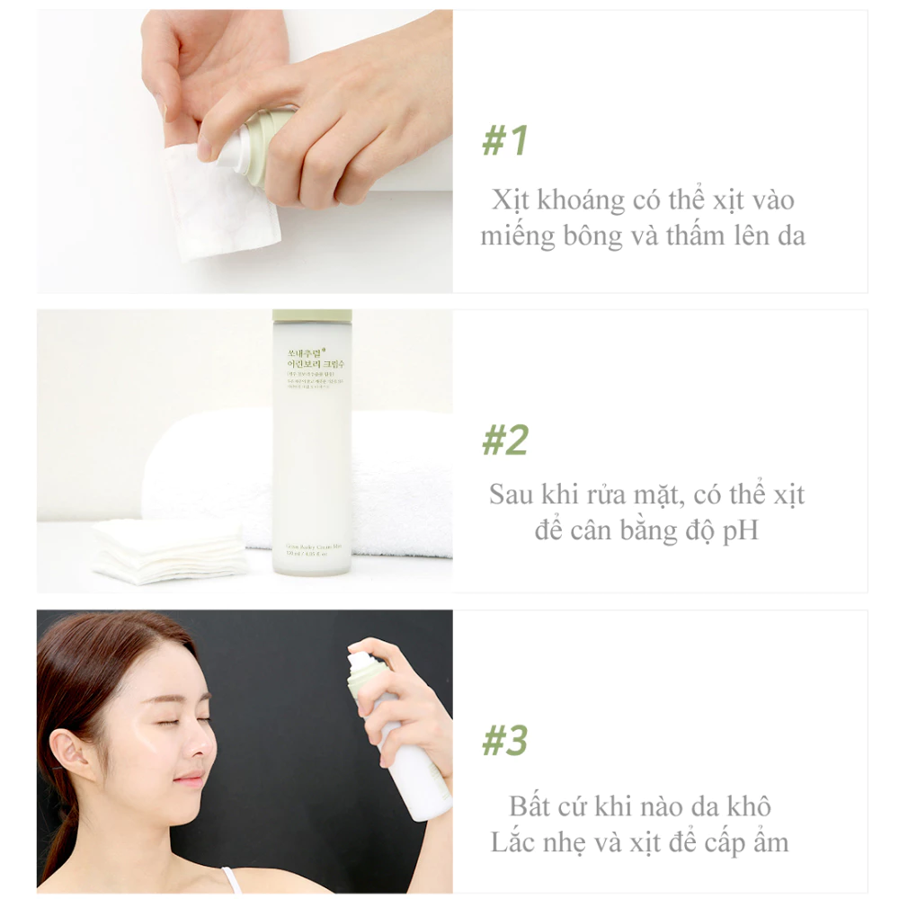 Xịt khoáng So'Natural cấp ẩm dưỡng da mầm lúa mạch 120ml
