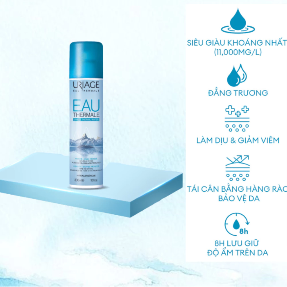 Xịt khoáng Uriage dưỡng ẩm cho mọi loại da 300ml