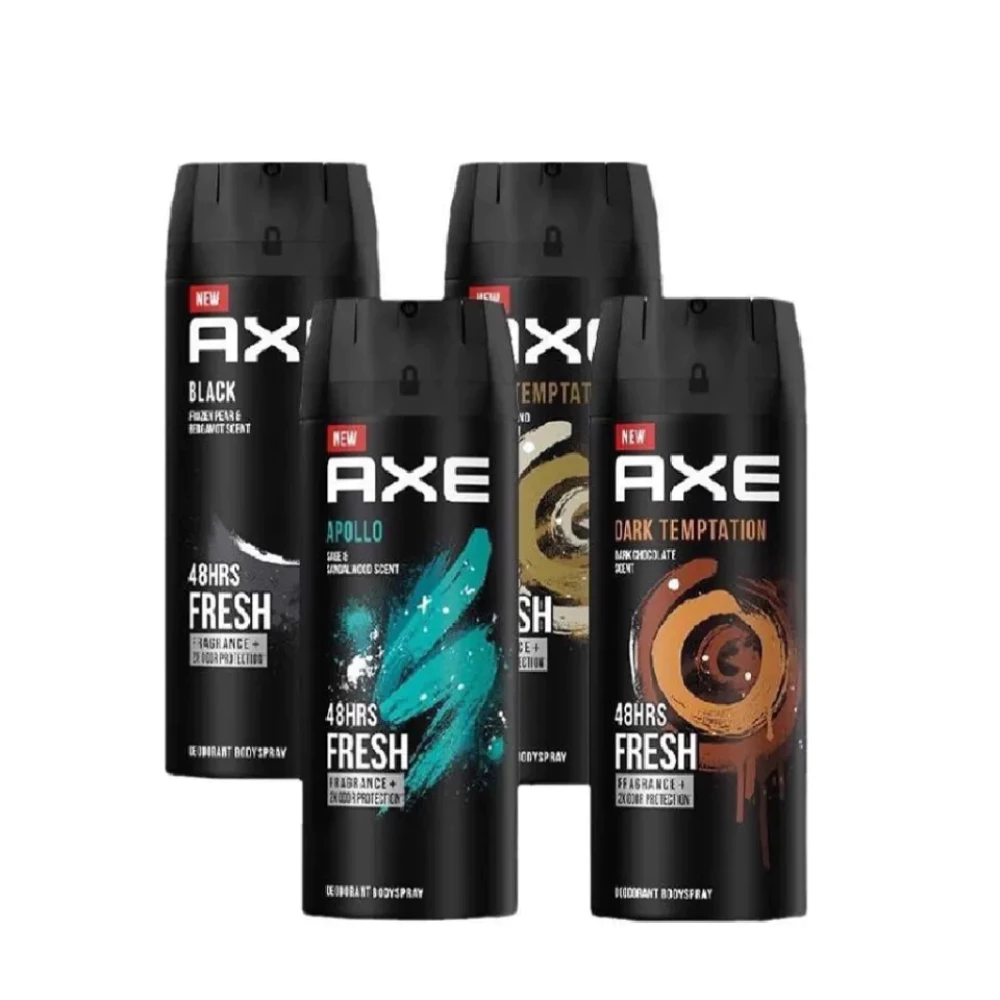 Xịt khử mùi AXE cho nam hương nước hoa Ice Chill/Apollo/Black/Gold Temptation/Dark Temptation 135ml