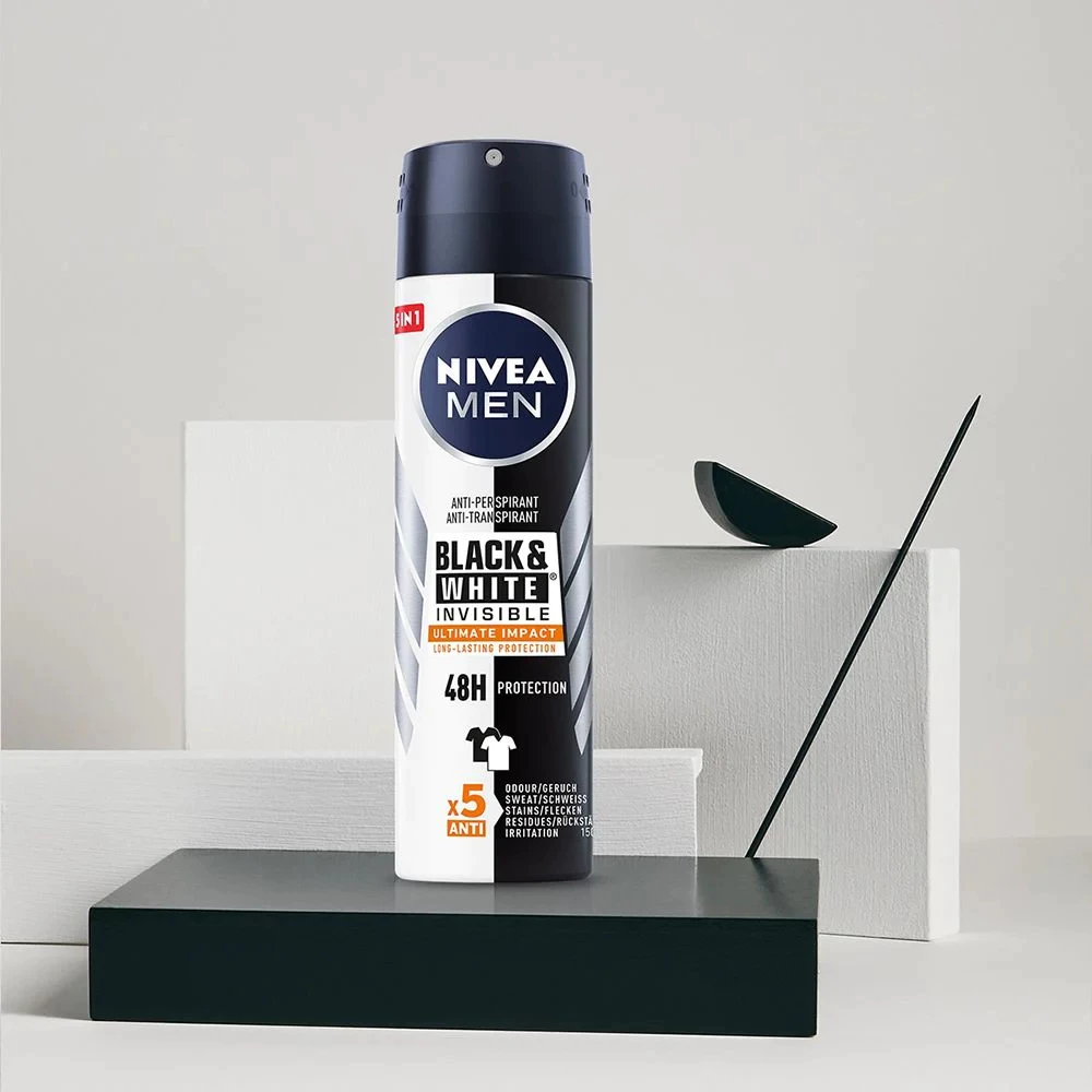 Xịt khử mùi Nivea Men ngăn vệt ố vàng 150ml