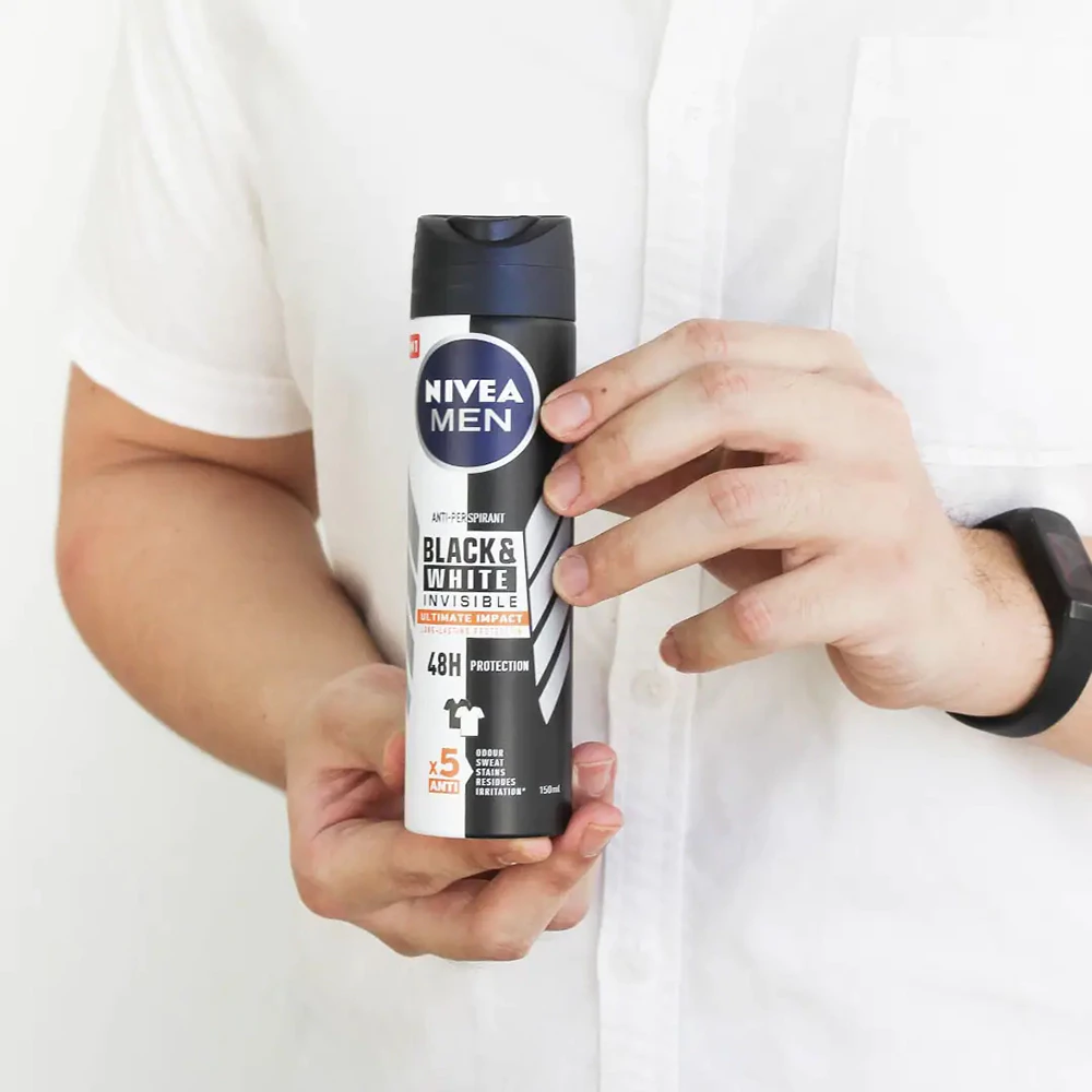 Xịt khử mùi Nivea Men ngăn vệt ố vàng 150ml