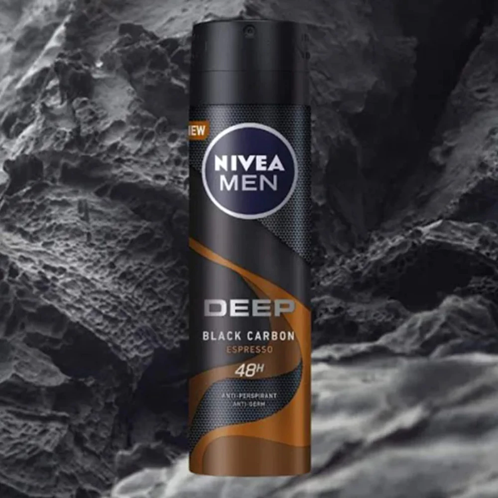 Xịt khử mùi Nivea Men than hoạt tính hương Espresso/hương rừng 150ml