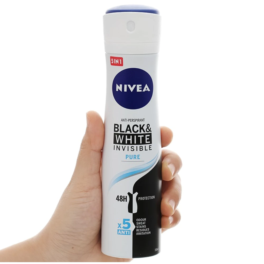 Xịt khử mùi Nivea ngăn ố vàng thanh mát dịu nhẹ 150ml