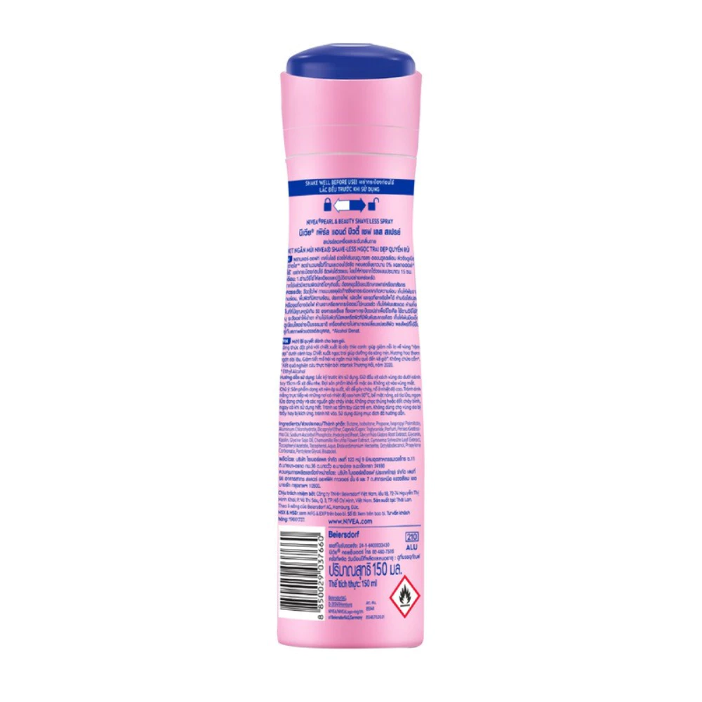 Xịt khử mùi Nivea Shaveless ngọc trai đẹp quyến rũ 150ml