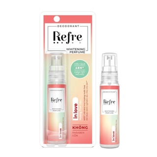 Xịt khử mùi Refre Whitening Perfume hương sang trọng/yêu kiều/phấn thơm/ngọt ngào/tình yêu/vui tươi 30ml