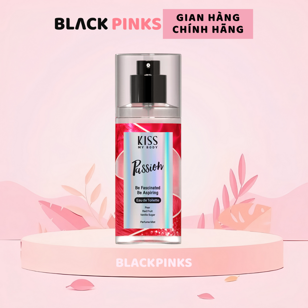 Xịt thơm toàn thân Malissa Kiss hương nước hoa - Hottie/Passion/Tender/Fierce/Desire/Charm/Sweetie/Delight 88ml
