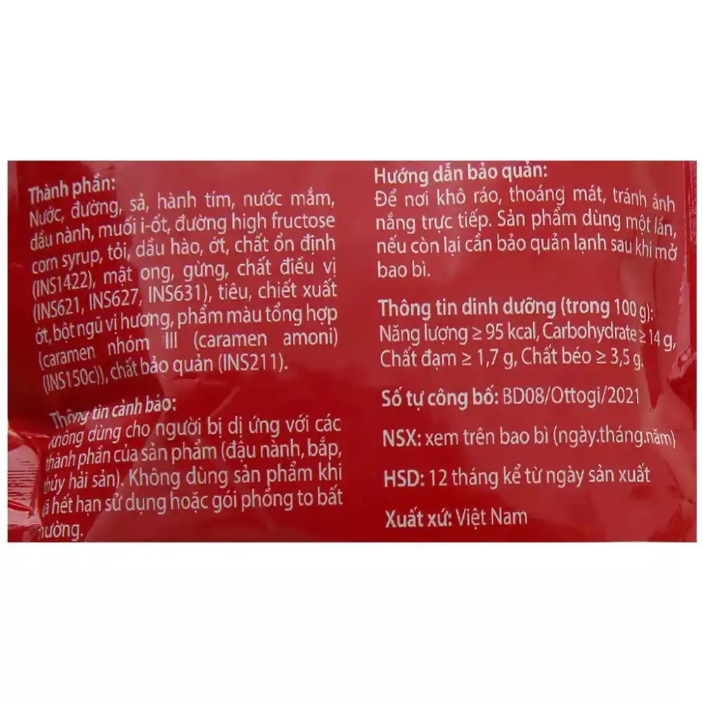 Xốt ướp thịt nướng truyền thống Ottogi gói 80g