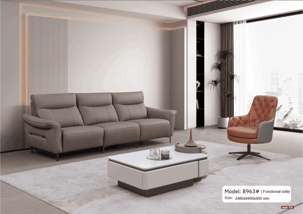 Bộ sofa da nhập khẩu M8963