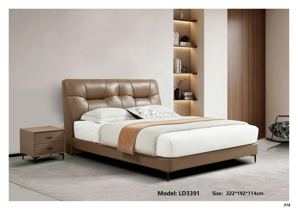 Giường da nhập khẩu LD3391