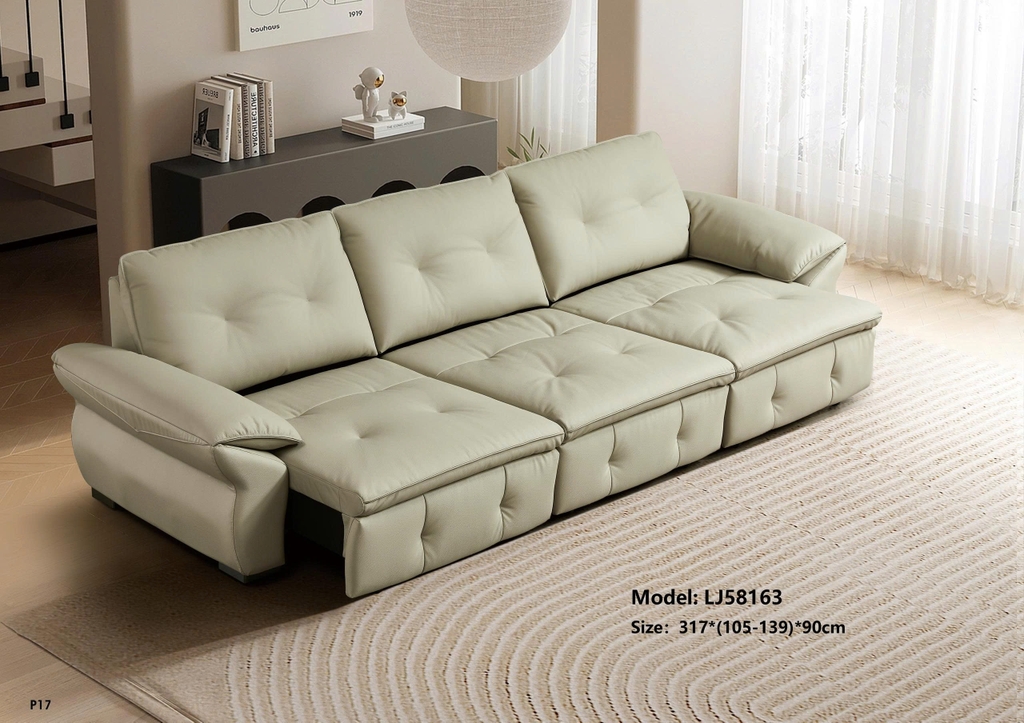 Bộ sofa da nhập khẩu LJ58163